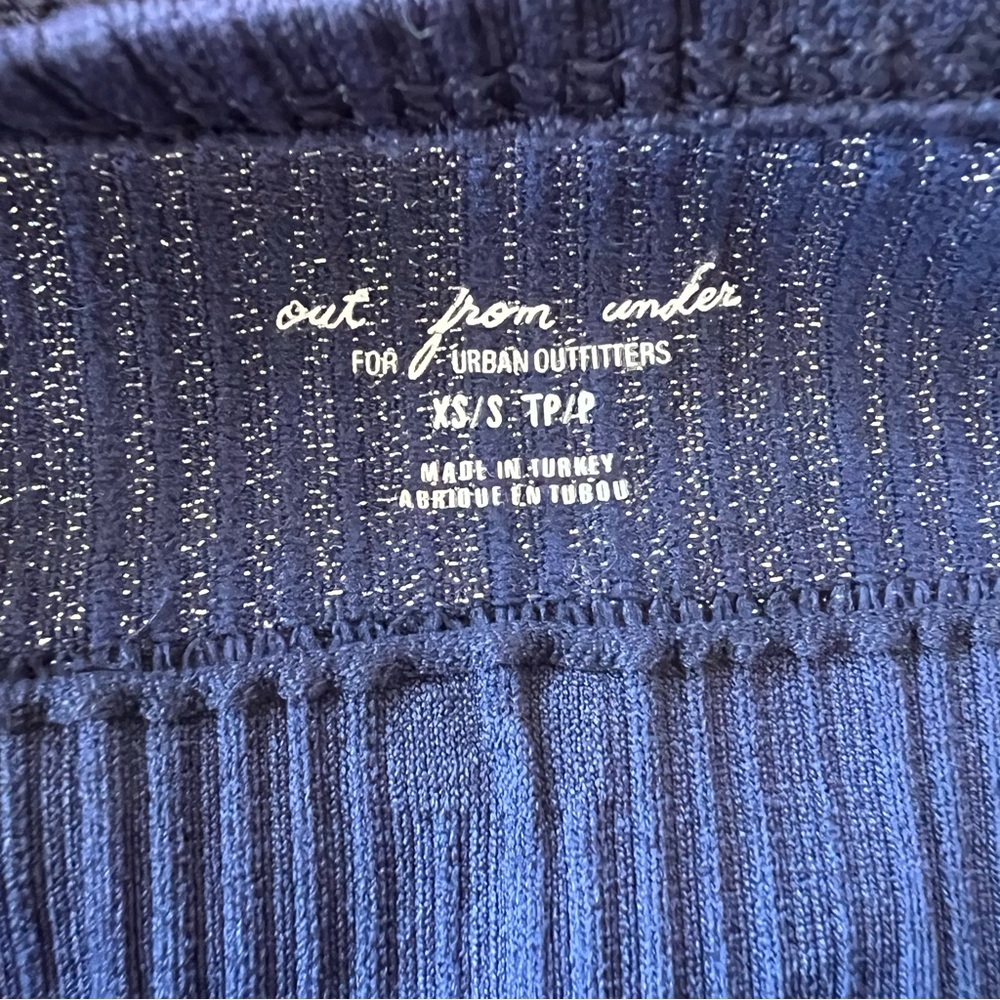 Urban Outfitters Out from Under Navy blue  Sparkle top - Picture 5 of 5
